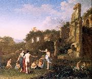 POELENBURGH, Cornelis van Women Bathing in a Landscape china oil painting reproduction